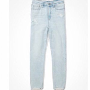 AE highest waist 90s boyfriend jeans sz4 extra short